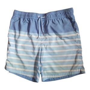 PGA Tour Blue and White Swim Trunks